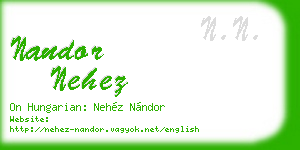 nandor nehez business card